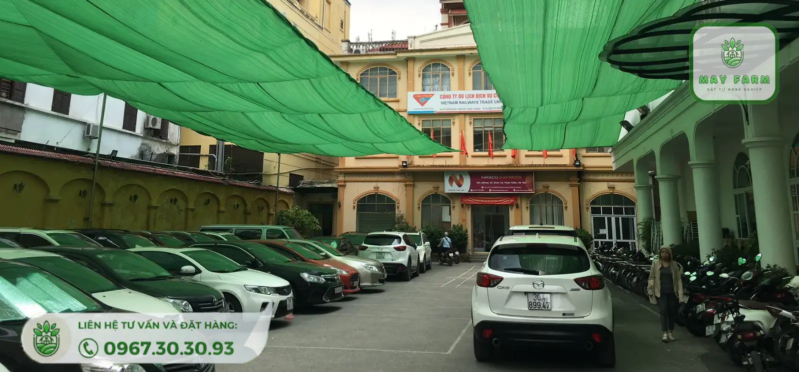 lưới che nắng ứng dụng rộng rãi trong đời sống