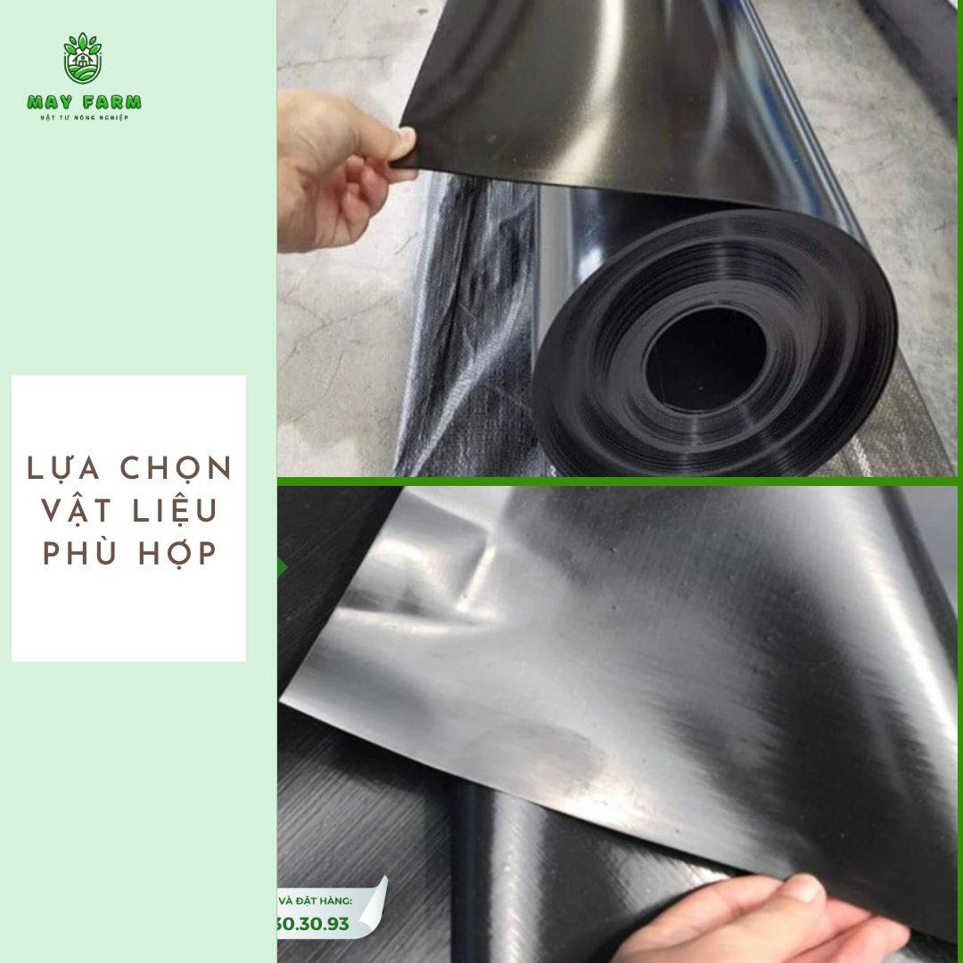 Lựa chọn nguyên vật liệu phù hợp 